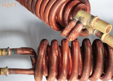 Bobine del nichel dell'aletta della bobina dello scambiatore di calore di rame o di rame/metropolitana alettata